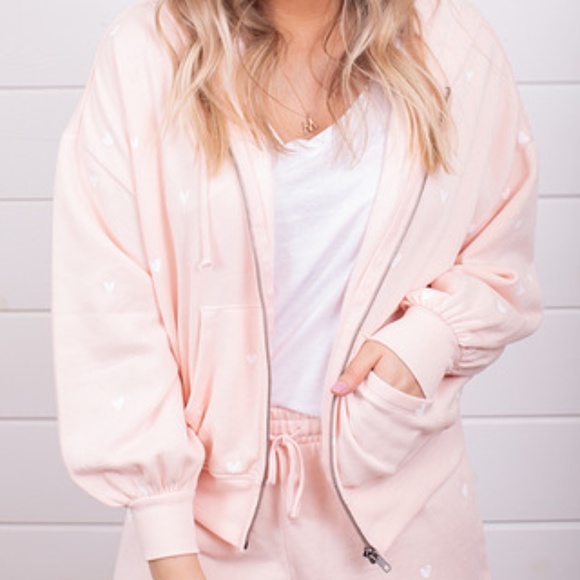 Hearts Fleece 2 piece Set - Picture 4 of 7